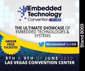 ORDER FREE TICKETS! Golden Gate Graphics has Booth 8069 at Embedded Technology Convention 8th & 9th of June 2022 at Las Vegas Convention Center - South Upper Hall